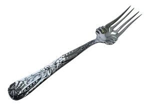 Tiffany's Sterling Cold Meat Fork in the "Vine" Pattern With Pea Pod Motif