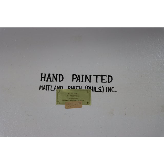 Maitland-Smith Hand-Painted Floral Accent Table For Sale - Image 13 of 13