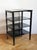 Vintage Czechoslovak Functionalist Étagère in Black Wood and Bevelled Glass, 1940s For Sale - Image 4 of 10
