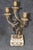 French Louis XV Style Figural Gilt Metal and Marble Clock Set For Sale - Image 14 of 15