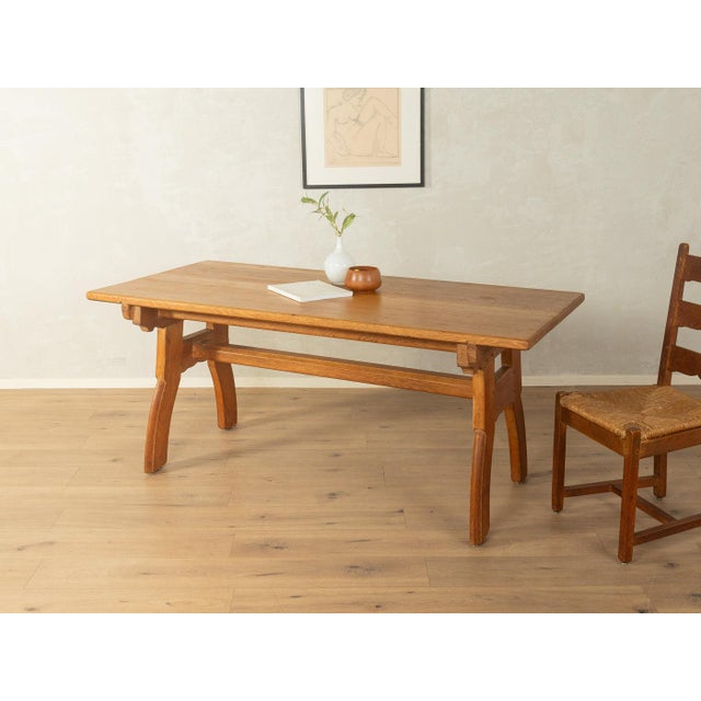 Brutalist Farmhouse Dining Table For Sale - Image 9 of 9