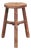 Antique Rustic Round Top Stool For Sale