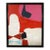 Oversized Modern Abstract Oil Painting in Red, Pink and White, Framed & Signed For Sale