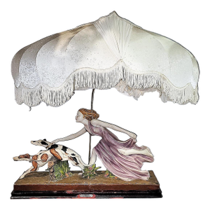 Art Nouveau Style VIntage Table Lamp by Ok Collections