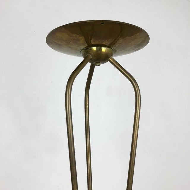Modernist Sculptural Brutalist Floor Brass Candleholder, Germany, 1950s For Sale - Image 9 of 18