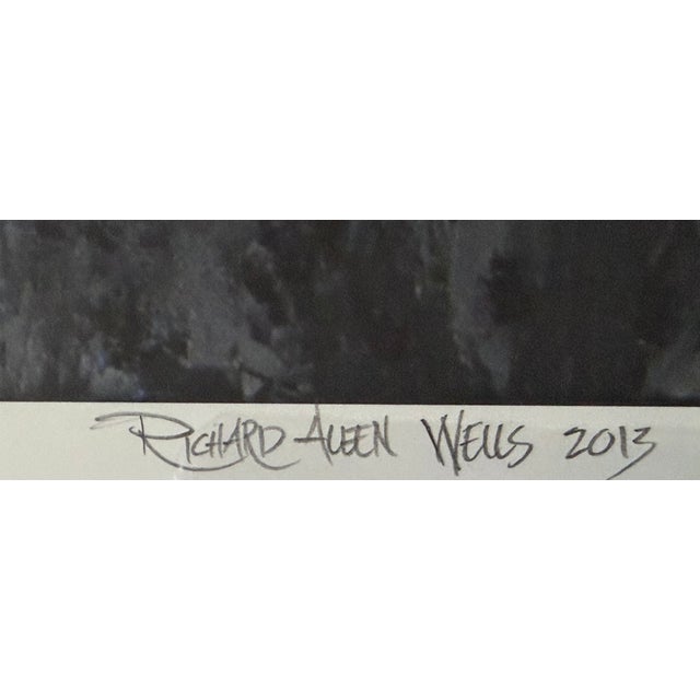 2010s "Cezanne's Hammersmith Bridge" Artist's Proof Serigraph by Nevada Artist Richard Allen Wells 27.25"x22" Framed For Sale - Image 5 of 11