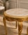 This elegant circa 1970 Louis XVI–style side table combines classical French-inspired design with fine artisan...