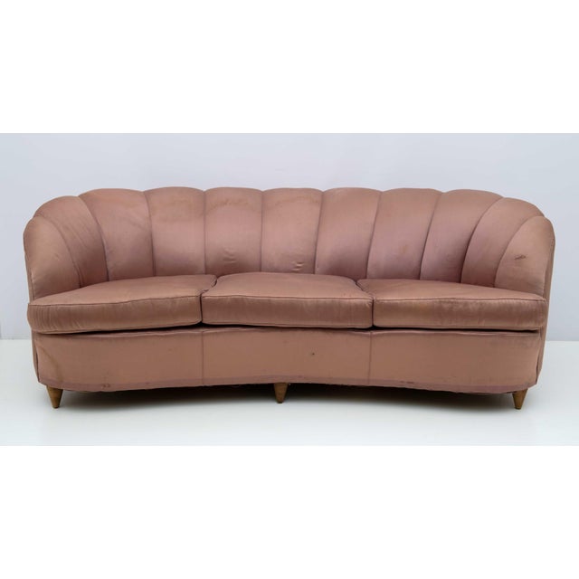 Mid-Century Modern Italian Curved Sofa by Gio Ponti for Casa E Giardino, 1936 For Sale - Image 10 of 10