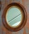 Victorian 19th Century Pair of American Victorian Oval Walnut Mirrors For Sale - Image 3 of 10