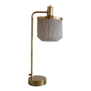 1960s Brass and Silk Table Lamp B-140 by Hans Agne Jakobsson