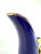 Vintage Mid Century Cobalt Blue & Gilt Art Pottery Pitcher, European Ceramic For Sale - Image 4 of 9