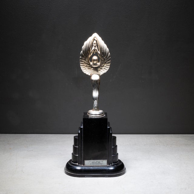 Vintage Trophy With Bakelite Base c.1950 For Sale - Image 4 of 6