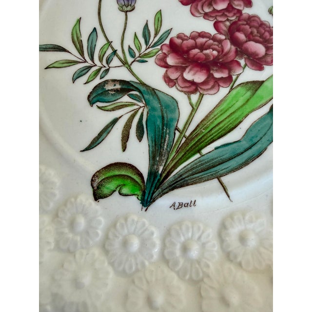 Ceramic Vintage Spode Copeland England Botanical Luncheon Plates — Set of 10 For Sale - Image 7 of 16