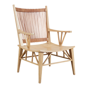 Therien & Co. Karnak Parchment and Leather Armchair