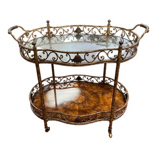 Serving/Bar Cart by Theodore Alexander For Sale