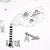 Contemporary SAMPLE - Schumacher x The New Yorker Joana Avillez's Street Scenes Wallpaper In Black & White For Sale - Image 3 of 5