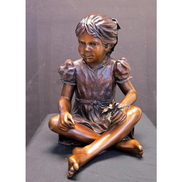 1990s "He Loves Me" Georgene McGonagle Limited Edition Bronze Sculpture, Signed For Sale - Image 5 of 10