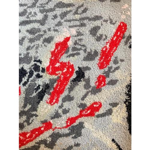 Textile Hand-Tufted Wool The Passage of Time Art Tapestry by Bernard Quentin, France, 1998 For Sale - Image 7 of 14