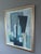 Mid 20th Century Mid-Century Modern 'Bottles in Blue Geometry' Vintage Swedish Cubist Still Life Oil Painting, Framed For Sale - Image 5 of 13