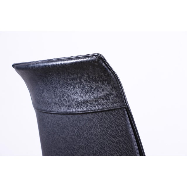 Danish Model FK 6725 Armchair in Black Leather and Chromed Steel by Preben Fabricius and Jørgen Kastholm for Walter Knoll, 2000s For Sale - Image 12 of 16