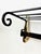 Metal Mid-Century Modern Cast Iron and Brass Coat and Hat Rack, 1960s For Sale - Image 7 of 12