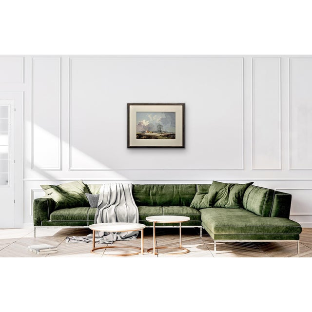 Rowland Hilder, The First Winter Snow on a Kentish Farm, 1970s, Watercolour For Sale - Image 15 of 18