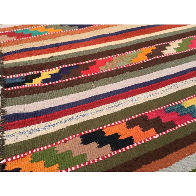 Mid 20th Century Galerie Shabab Collection Mid-20th Century Persian Flatweave Kilim Rug For Sale - Image 5 of 9