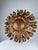 Metal Large Mid-Century Gilt Metal Sunburst Ceiling Lamp with Floral Motif, 1950s For Sale - Image 7 of 14