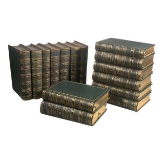 Antique Leather Bindings / Books - The Works of William Shakespeare - 15 Volumes For Sale