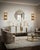 This Murano glass wall sconce features a stunning frame. A truly unique and rare glass with a smoky gold effect; classic...