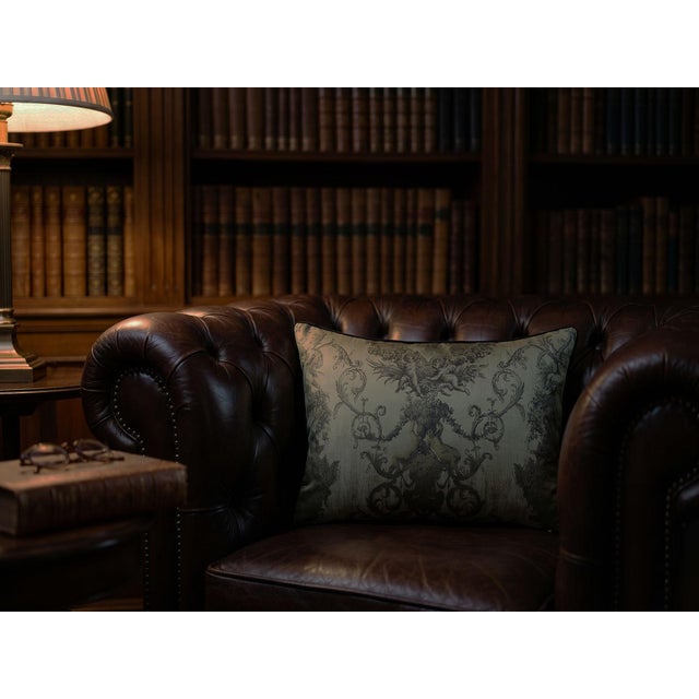 Baroque Baroque Jacquard Lumbar Cushion Cover For Sale - Image 3 of 7