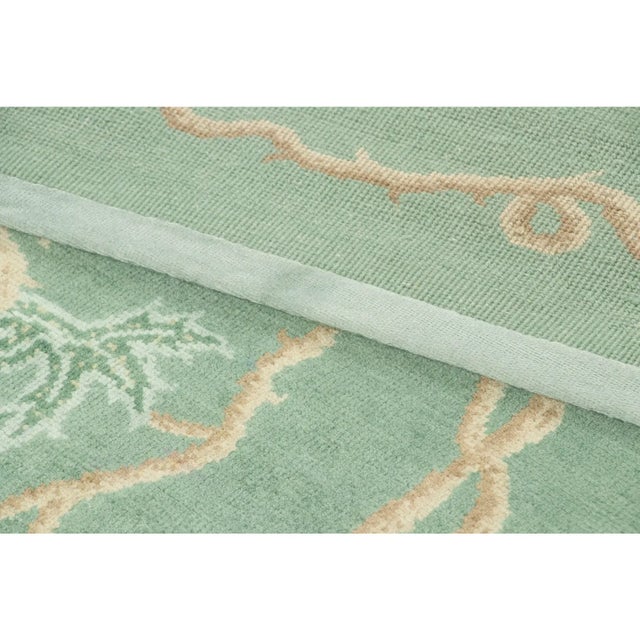 Textile Contemporary Chinese Deco Style Wool Runner by Rug & Kilim, India For Sale - Image 7 of 9