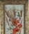 Antique 19th Century Floral Oil Painting on Glass Pane in Victorian Faux Bois Gilt Frame Infuse your home with unique...