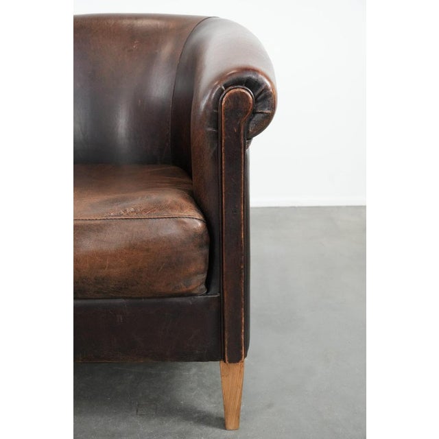 Club Chair in Sheepskin Leather For Sale - Image 9 of 13