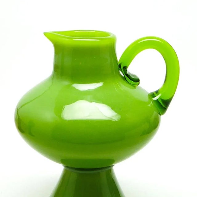 Postmodern Jug from Cracow Glassworks, Poland, 1970s, in Very Good conditions. Designed 1970 to 1979 I have official proof...