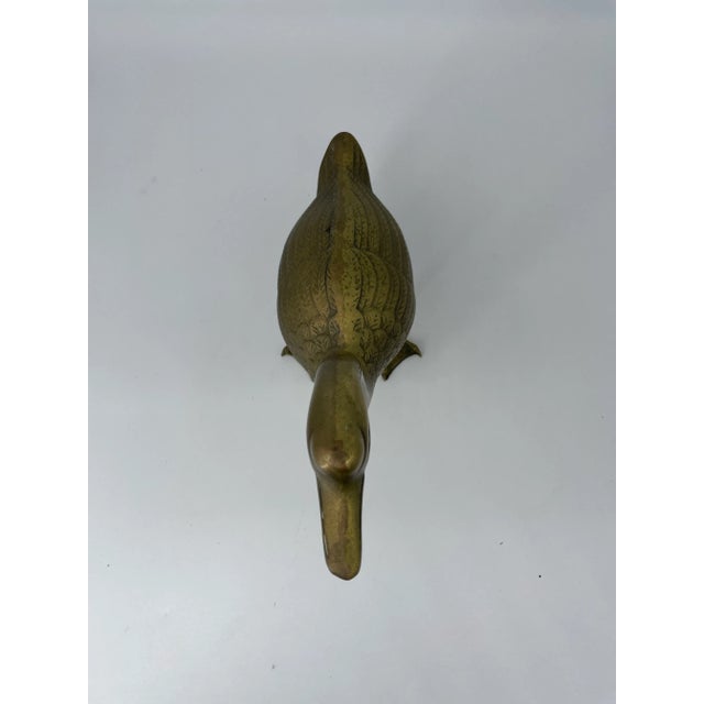 Mid-Century Modern Brass Goose For Sale - Image 3 of 7