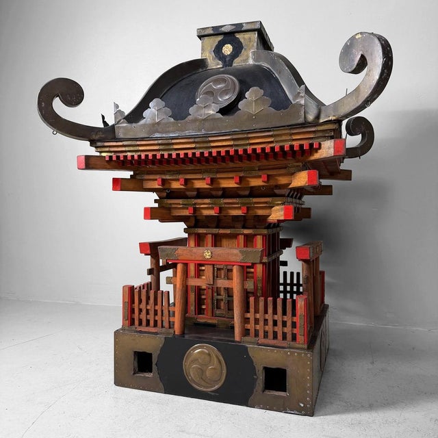 Black Japanese Mikoshi Portable Shinto Shrine, 1880s For Sale - Image 8 of 18