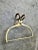 Pop Art Vintage Brass Decorative Ice Block Tongs Scissors Towel Bar For Sale - Image 3 of 7
