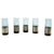 Glass Fumè Glass Shot Glasses with Silver Plate, Italy, 1970s, Set of 5 For Sale - Image 7 of 7