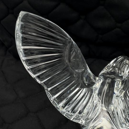 Waterford Crystal Fred Curtis Sculpture/Figurine - Eagle With Outstretched Wings (Vintage, Model #105153) For Sale - Image 12 of 18