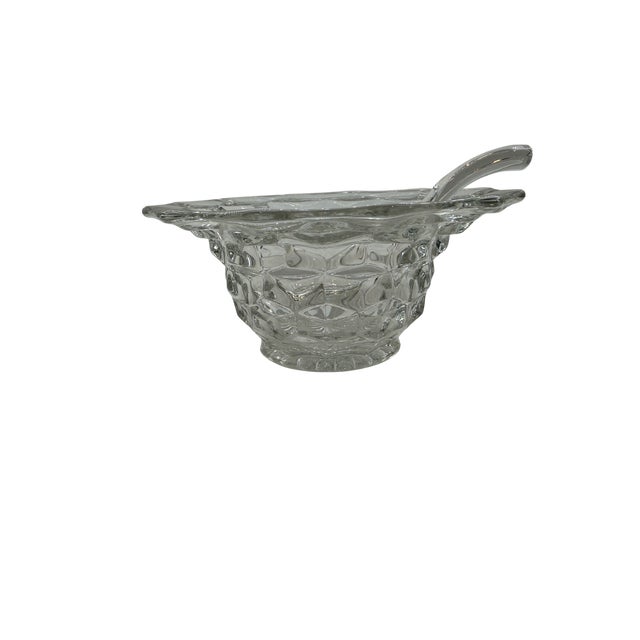 Fostoria Fostoria Condiment Bowl With Ladle 2056 Pattern Set For Sale - Image 4 of 8