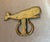 Mid-Century Modern Large Brass Whale Door Knocker For Sale - Image 3 of 5