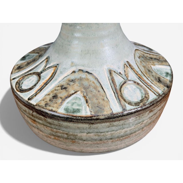 Noomi Backhausen, Table Lamp, Green Ceramic, Denmark, 1960s For Sale In New York - Image 6 of 8