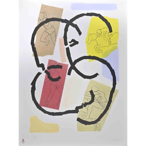 Rafael Canogar, The Games, Edition of 260, 2008, Lithograph For Sale
