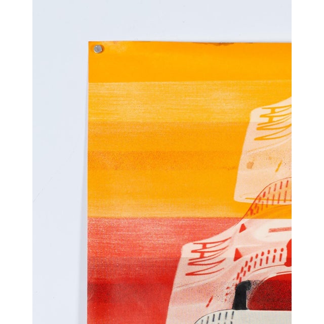 Black Original Porsche Poster by Atelier Strenger, 1972 For Sale - Image 8 of 9