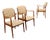 Set of Vintage Italian Chairs in Beech, 1950s For Sale