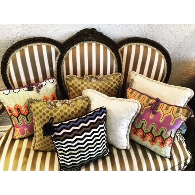 Pierre D"Argent Maison Missoni Dissel Delphinium Decorative Accent Pillow For Sale In Washington DC - Image 6 of 9