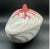 Vintage Italian Pottery White Ceramic Mussel Shell Seafood Tureen with Red Coral Lid Bring coastal elegance to your table...