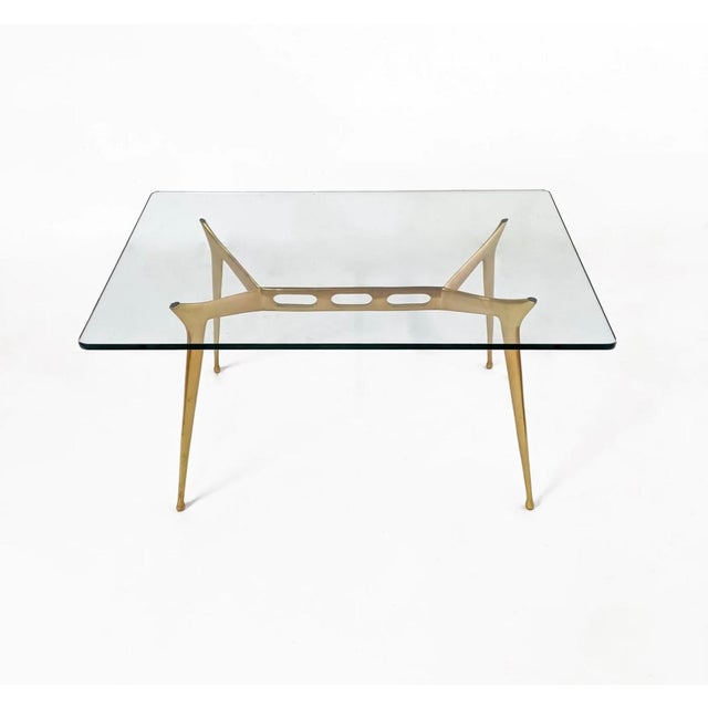 Coffee Table attributed to Cesare Lacca for Fontana Arte, 1950s For Sale - Image 3 of 11