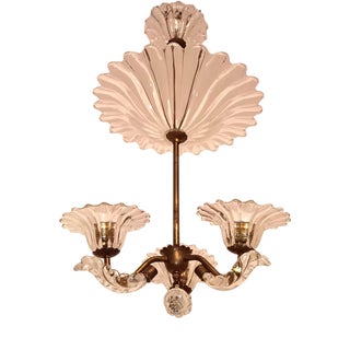 Cristallo Glass Ceiling Light from Barovier & Toso For Sale
